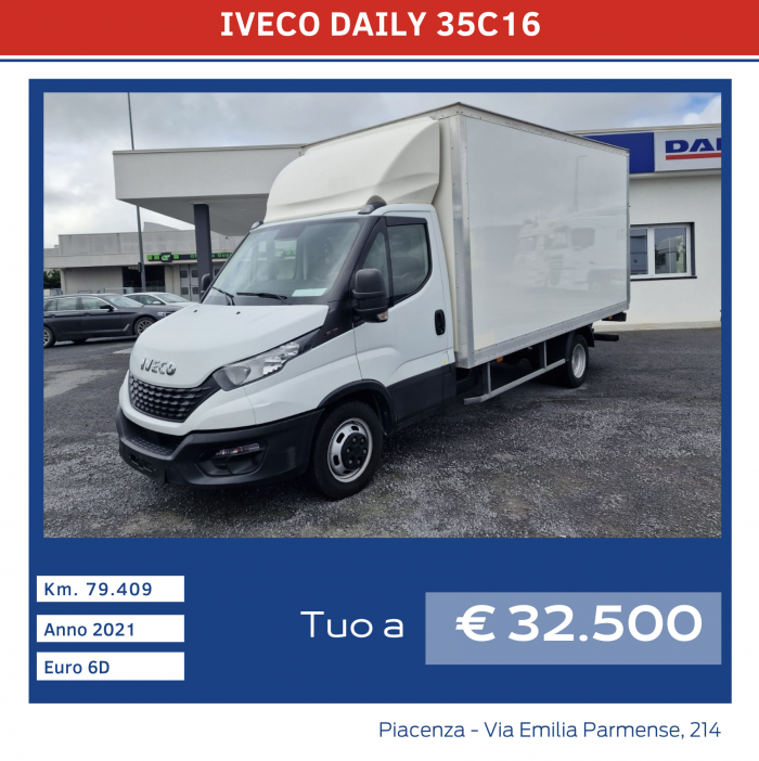 IVECO DAILY 35C16 BOX SPONDA